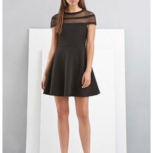 Foxiedox F21 Black dress with sheer top NWT